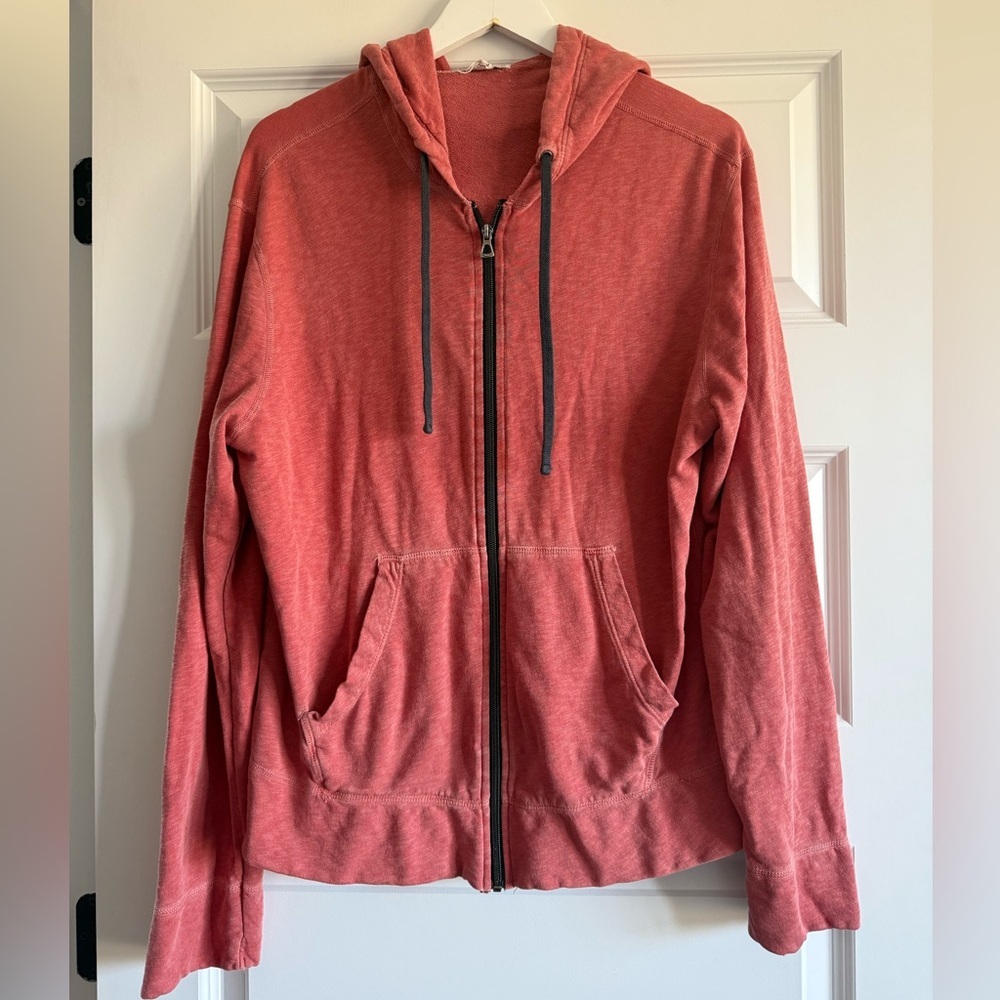 James Perse Vintage Terry Zip-Up Hoodie
